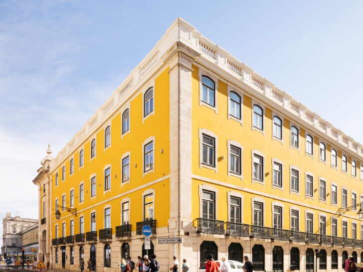 Fachada da Pousada de Lisboa, no Terreiro do Paço