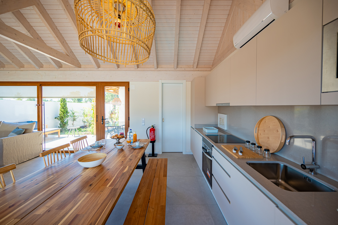 Cozinha do Pestana comporta village residences, descubra estas Villas a 5 Minutos da Praia da Comporta