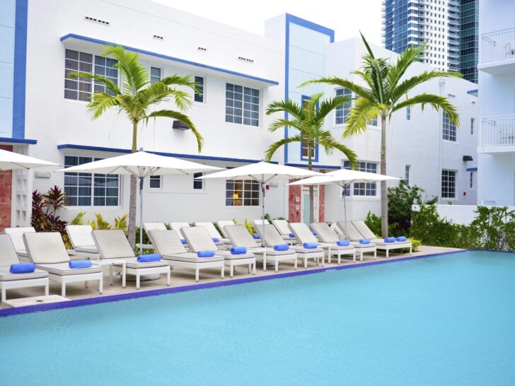 Piscina do Pestana South Beach, em Miami.