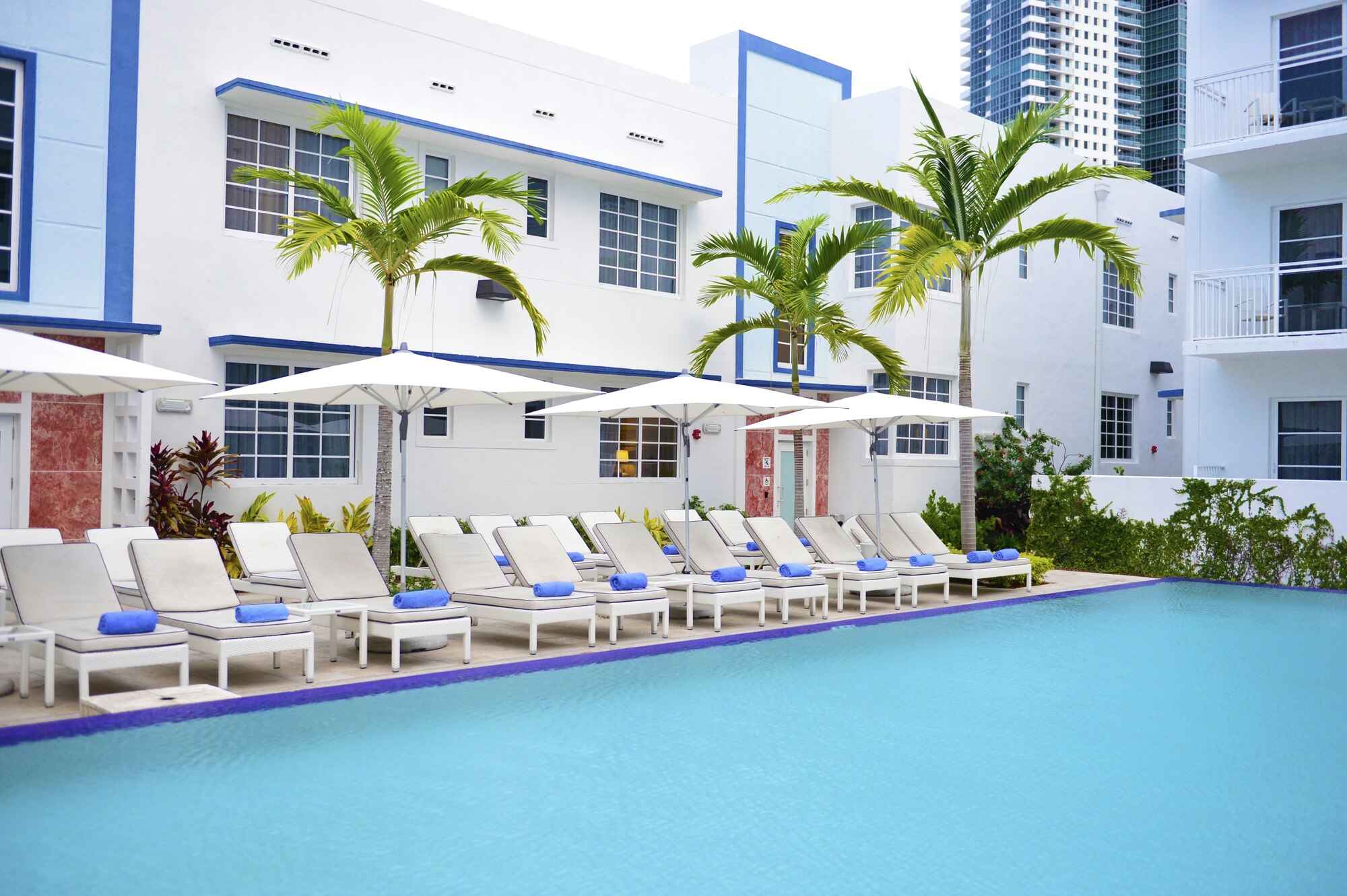 Piscina do Pestana South Beach, em Miami.