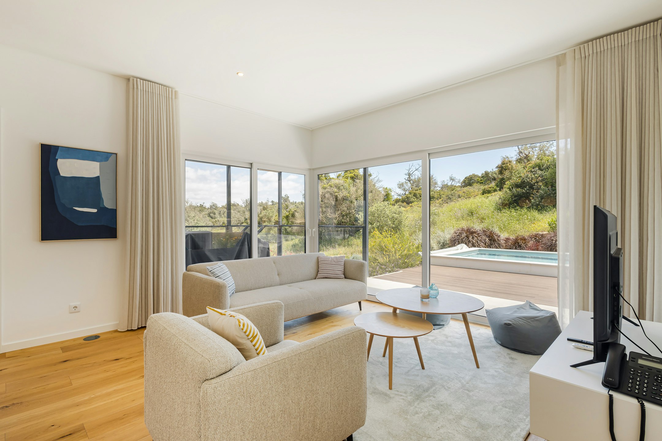 Sala de uma moradia do Pestana Valley